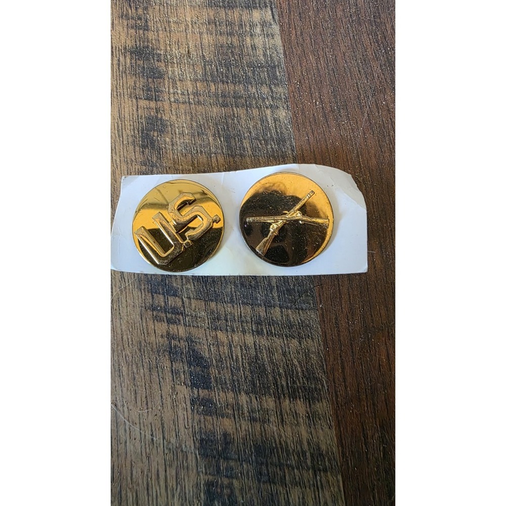 Field Artillery Brass Collar Disc Insignia Enlisted US Army